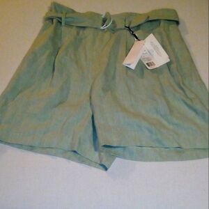 NWT Akris Punto Fiorellina Linen Trouser Short